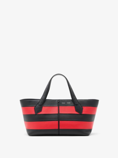 Proenza Schouler East West Chelsea Tote in Striped Nappa Plonge