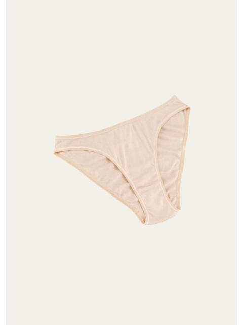 HANRO Seamless High-Cut Cotton Briefs