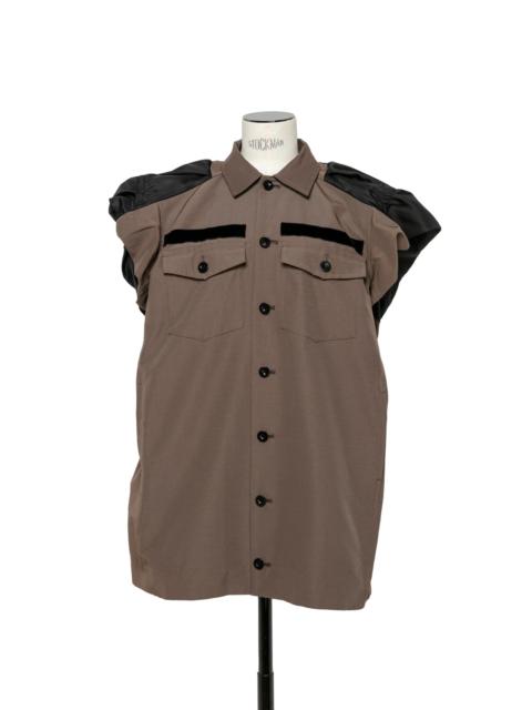 sacai Nylon Twill Mix Grosgrain Dress