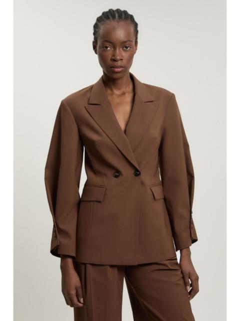 KAREN MILLEN Tailored Strong Shoulder Double Breasted Blazer