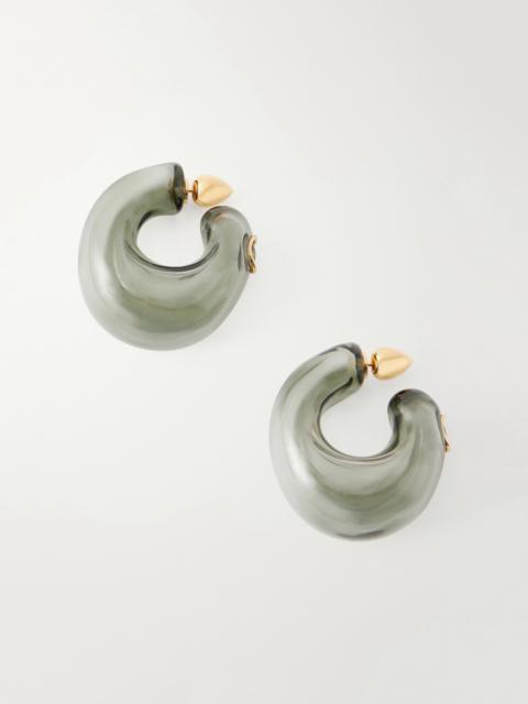 Alaïa Glass Hoop Earrings