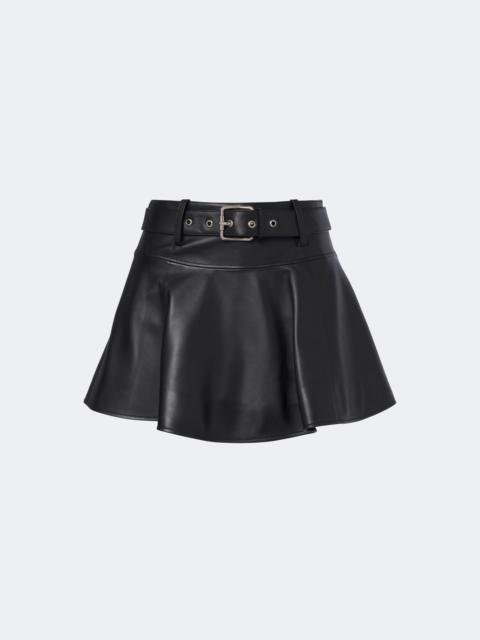 Loewe Belted leather miniskirt