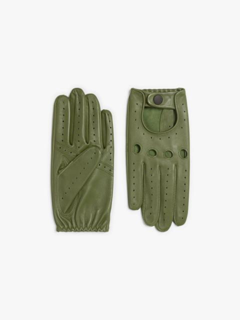Mackintosh GREEN LEATHER DRIVING GLOVES