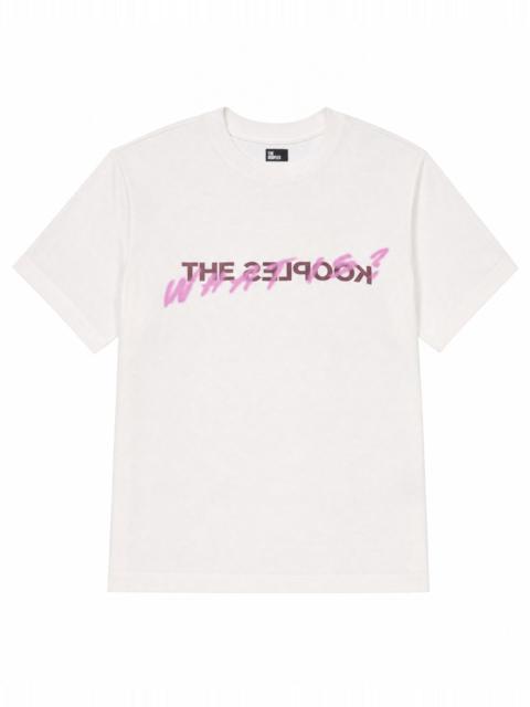 The Kooples 'WHAT IS' PINK DENIM T-SHIRT
