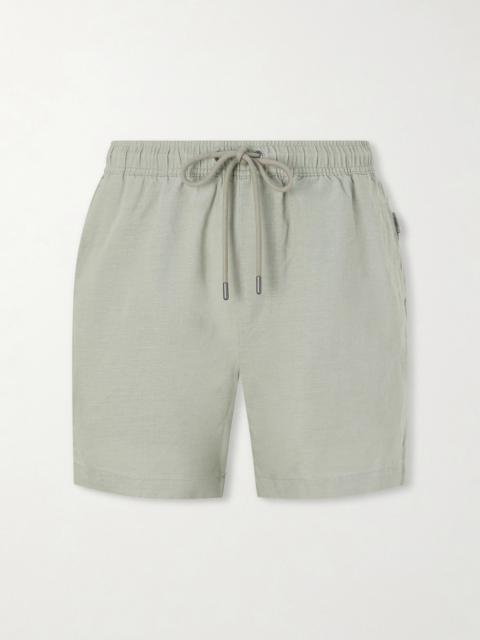 onia Straight-Leg Linen and Lyocell-Blend Shorts