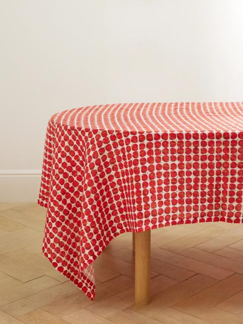 La DoubleJ Large Printed Linen Tablecloth