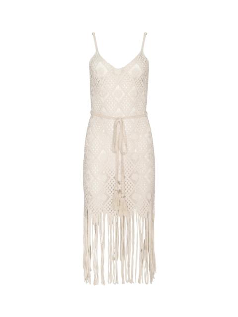 L'AGENCE Haleigh Crochet Cover-Up Dress