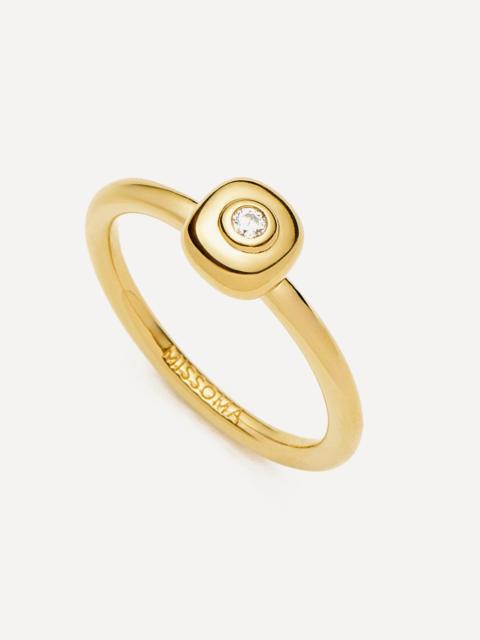 MISSOMA 18ct Gold-Plated Molten Soft Square Ring