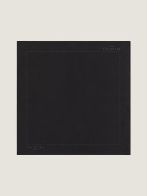 Givenchy GIVENCHY PARIS POCKET SQUARE IN SILK JACQUARD