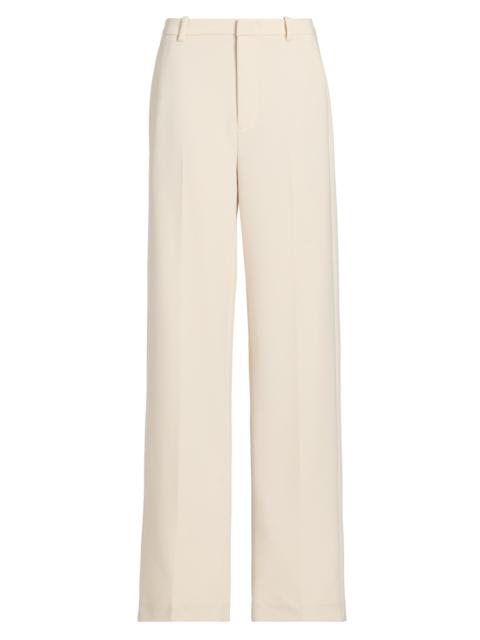 Vince Women's Elsa High-Rise Straight-Leg Trousers - Ecru