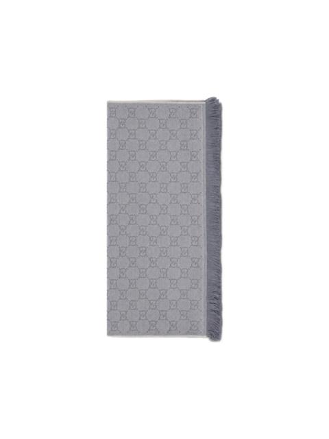 GUCCI GG fringed scarf