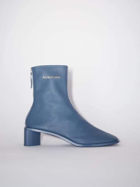 Logo ankle boots - Petrol blue