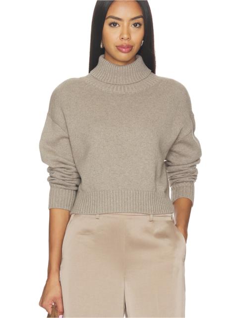 Enza Costa Cotton Cashmere Funnelneck Sweater
