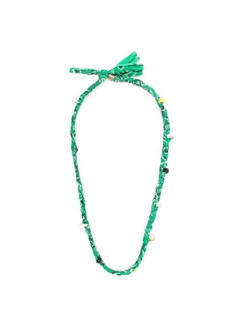 Alanui Bandana braided cotton necklace