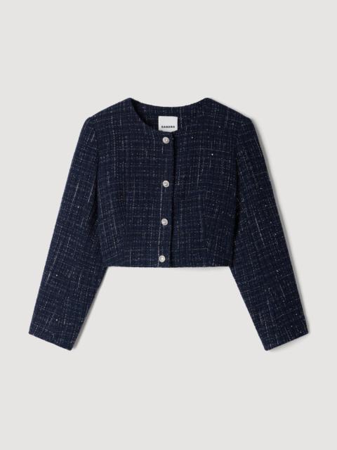 Sandro DECORATIVE TWEED JACKET