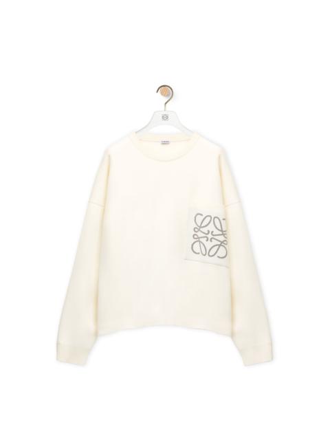 Loewe Anagram pocket sweater in cotton and viscose