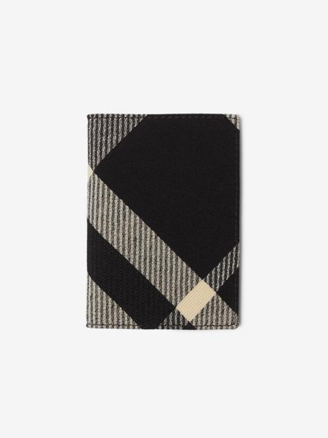 Burberry Check Folding Card Case