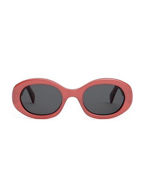 CELINE Triomphe 52MM Oval Sunglasses