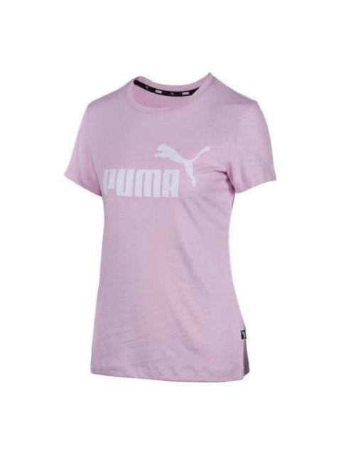 (WMNS) PUMA Comfortable Casual T-Shirt 'Purple White' 682247-60