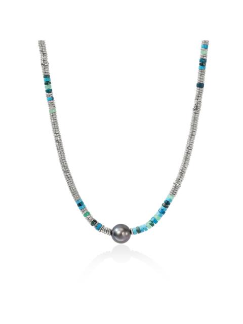 JOHN HARDY Heishi Necklace, Sterling Silver, Hardstones, Pearl