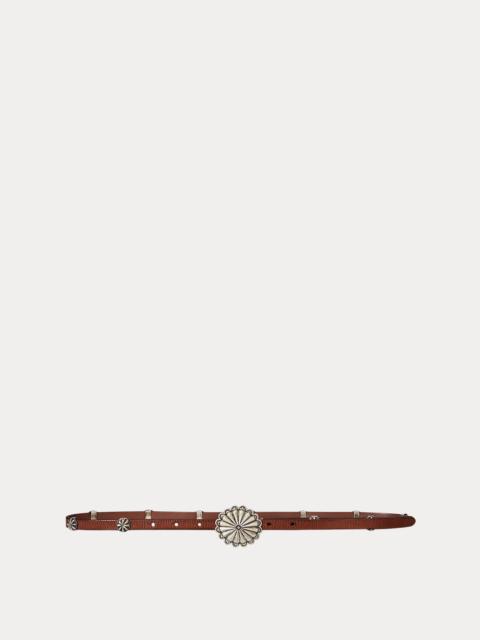 Polo Ralph Lauren Leather Concho Belt