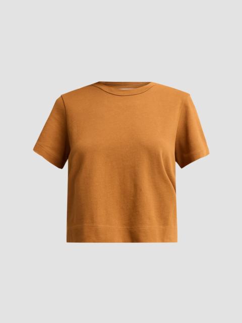 FRAME Women's Crewneck Cotton Boxy T-Shirt - Bronze
