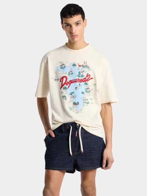 DSQUARED2 DARK WEIGHT WASH PULL ON SHORTS