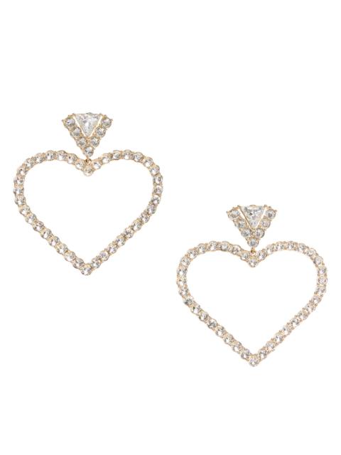 Valentino Women's Coeur Royal Metal & Swarovski Crystal Drop Earrings - Gold Crystal