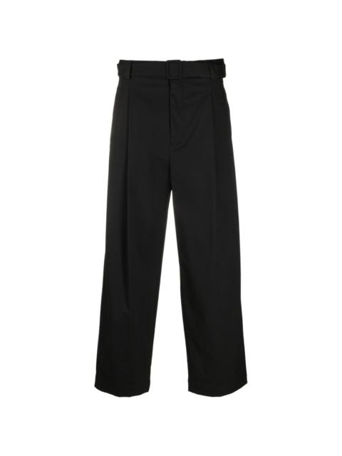 wide-leg tailored trousers