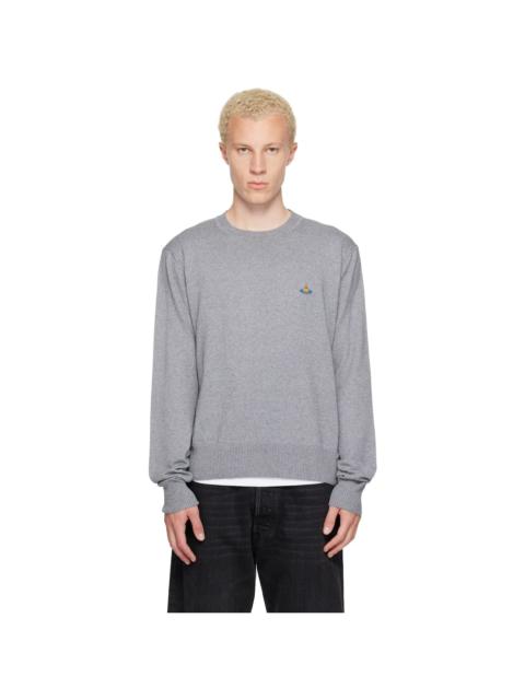Vivienne Westwood Gray Alex Round Neck Sweater