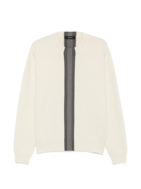 GUCCI Gucci Stripe-detail Crew-neck Sweater