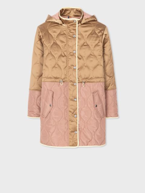 Paul Smith Satin Quilted Mid Length Coat