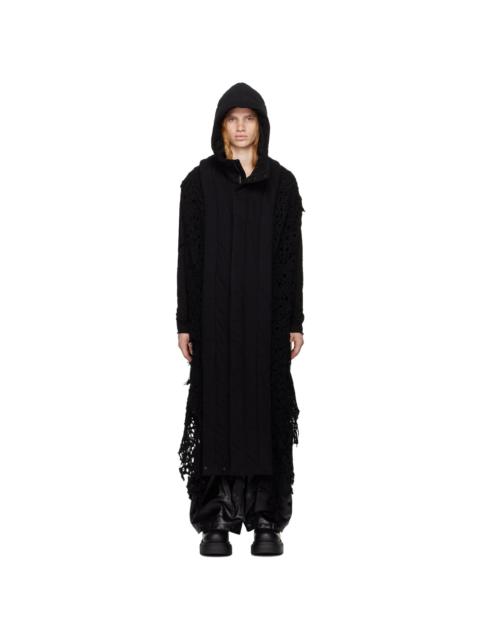 Julius Black Long Drape Hood