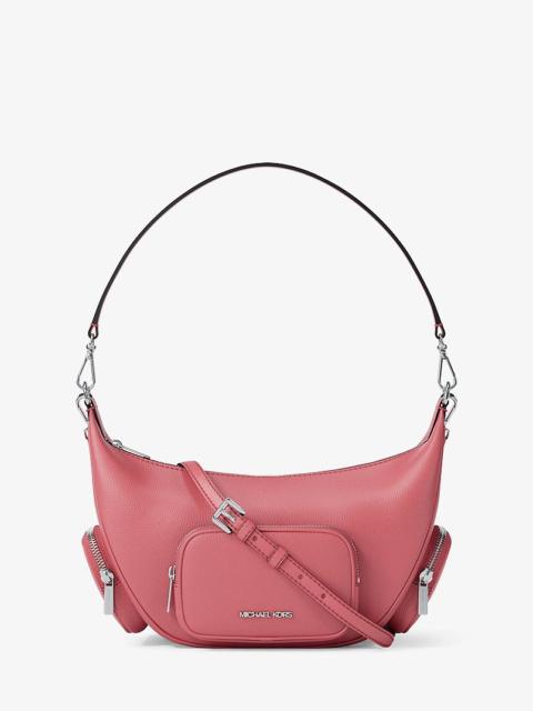 MICHAEL KORS Merritt Medium Pebbled Leather Convertible Shoulder Bag