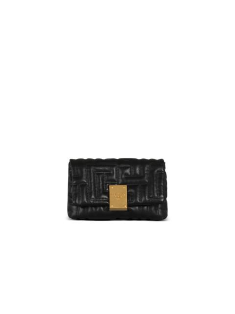 Balmain 1945 Soft quilted leather mini bag