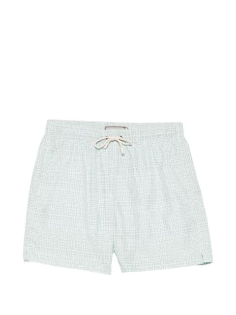 Canali patterned swim shorts