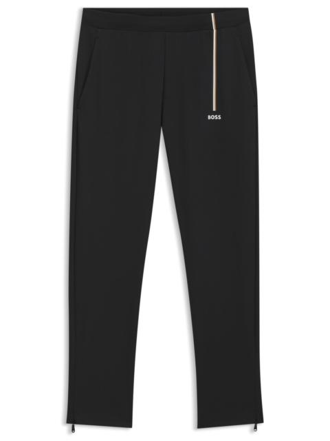 BOSS ACTIVE TRACK PANTS IN THERMOREGULATING STRETCH GABARDINE