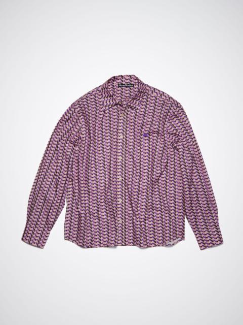 Face print shirt - Purple/Pink