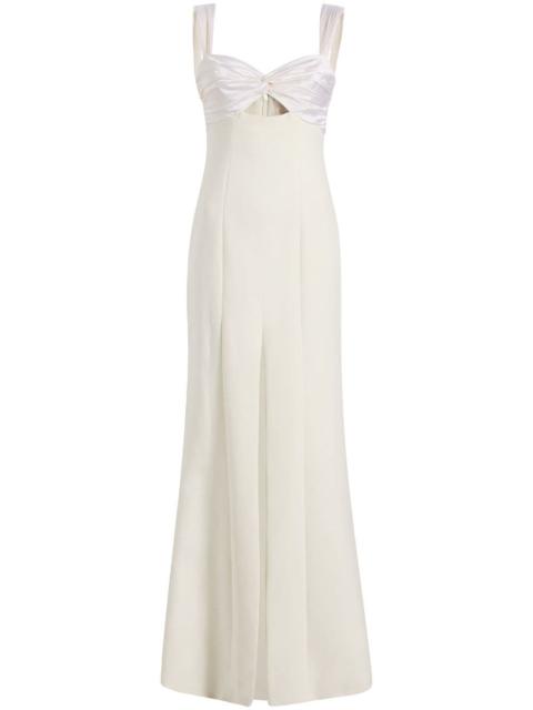 Cinq à Sept Julie sweetheart-neck side-slit gown