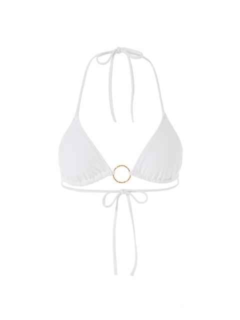 MELISSA ODABASH MIAMI WHITE BIKINI TOP