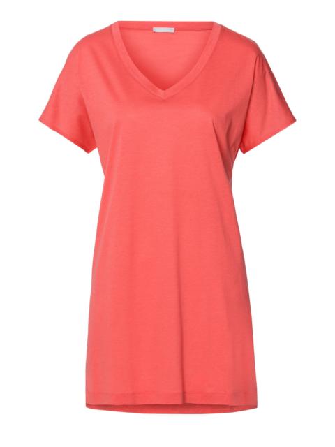 HANRO Laura Cotton Blend V-Neck Bigshirt