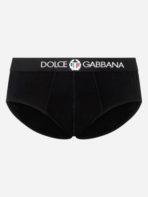 Dolce & Gabbana Two-way-stretch jersey Brando briefs with crest