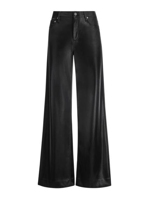 TRISH SHINY VEGAN LEATHER BAGGY PANT