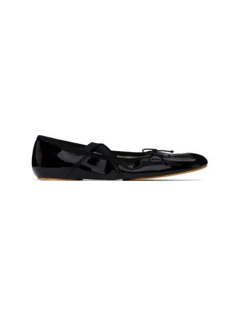 TORY BURCH Black Mary Jane Bow Ballerina Flats