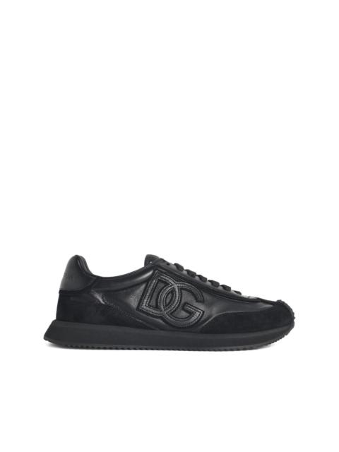 Dolce & Gabbana suede inserts embossed logo sneakers