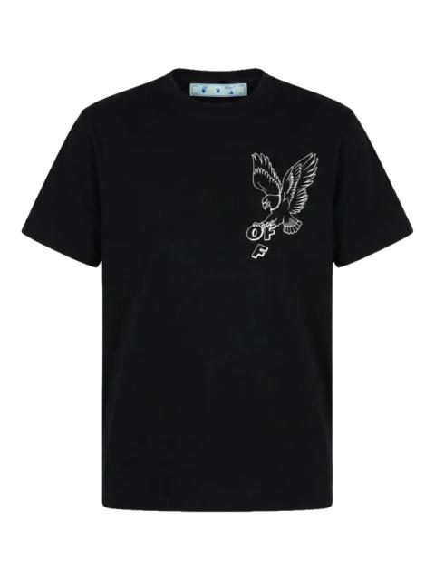 Off-White Eagle-Print T-Shirt "Black" 44OWOS26T085001
