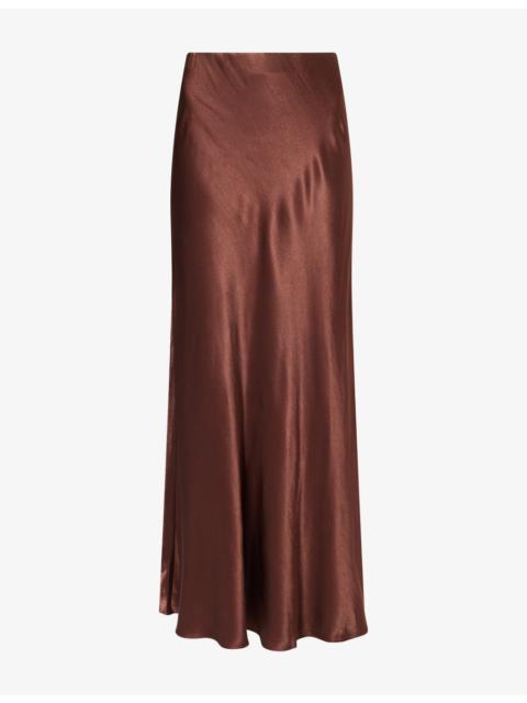 Rails Romina Bias-Cut Satin Maxi Dress