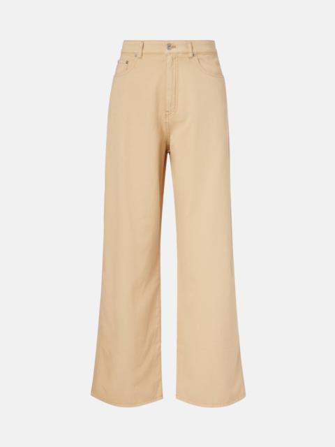Miu Miu High-rise wide-leg jeans