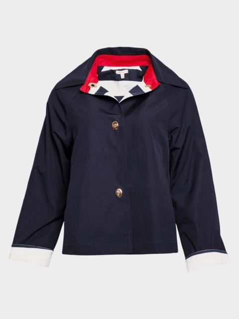 FRANCES VALENTINE Short Spiffy Water-Resistant Trench Coat