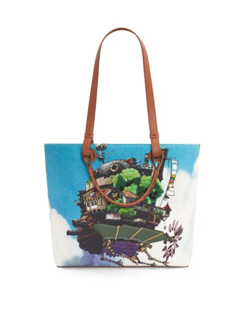 Loewe Moving Castle Anagram Tote bag in canvas and calfskin